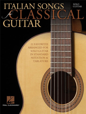 ITALIAN SONGS FOR CLASSICAL GUITAR