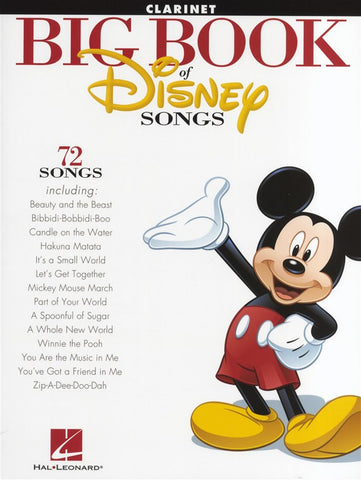 The Big Book Of Disney Songs Clarinet