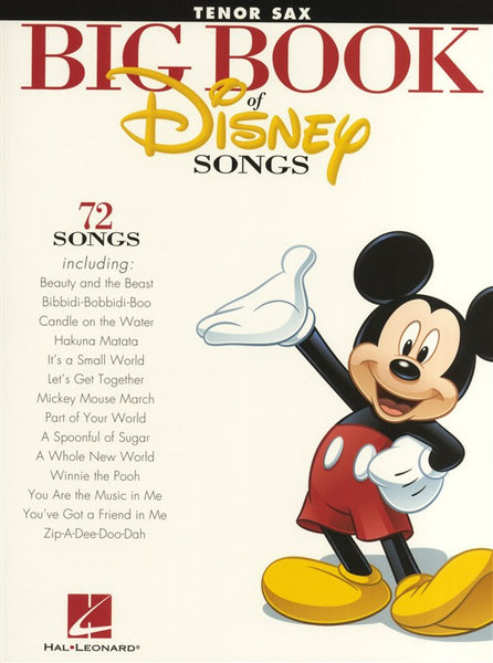 The Big Book Of Disney Songs Tenor Saxophone