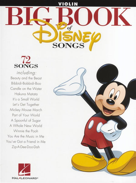The Big Book Of Disney Songs Violin