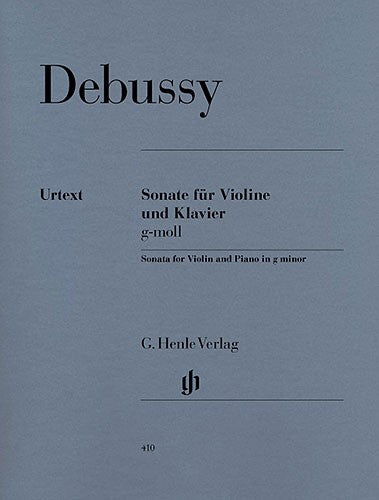Debussy Sonata For Violin And Piano In G Minor