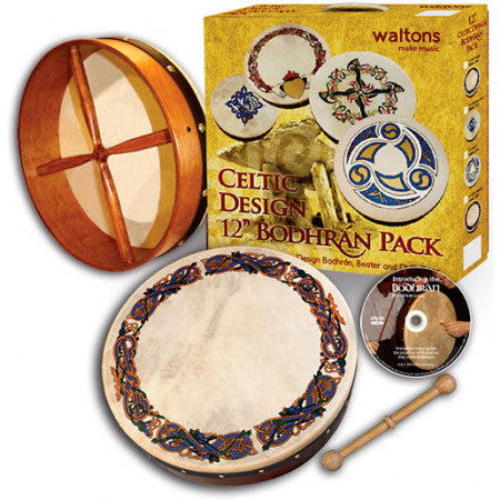 Waltons Bodhran Pack 12" Celtic Animals