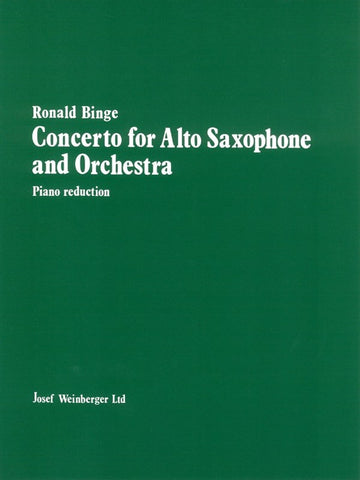 Binge Concerto For Alto Saxophone And Orchestra