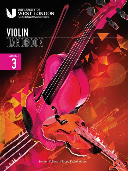 LONDON COLLEGE MUSIC LCM VIOLIN HANDBOOK 2021 GRADE 3