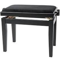 Piano Stool Rise & Fall Matt Black Stool