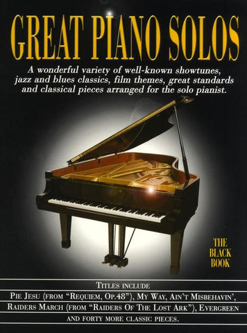 Great Piano Solos Black