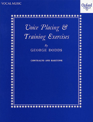 Voice Placing & Training Exercises - Contralto And Baritone