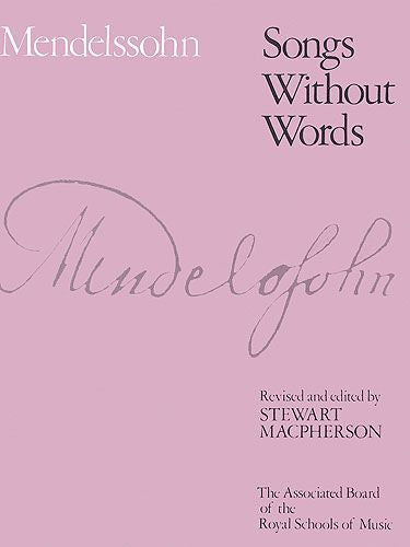 Mendelssohn Songs Without Words Book 1