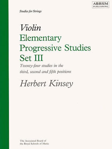 Kinsey Elementary Progressive Studies For Violin Set 3