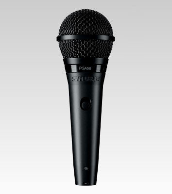 Shure PGA 58 Cardioid Dynamic Vocal Microphone With Jack Cable