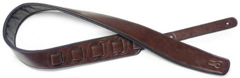 Stagg SPFL30 Padded Leather Strap Brown