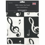 Musical Notes Tea Towel