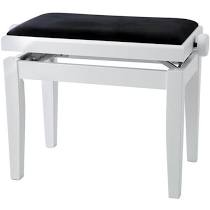 Piano Stool Rise & Fall White Stool